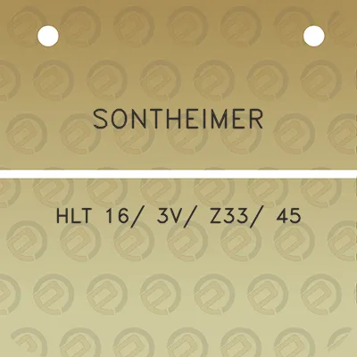 sontheimer-hlt-16-3v-z33-45