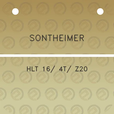 sontheimer-hlt-16-4t-z20