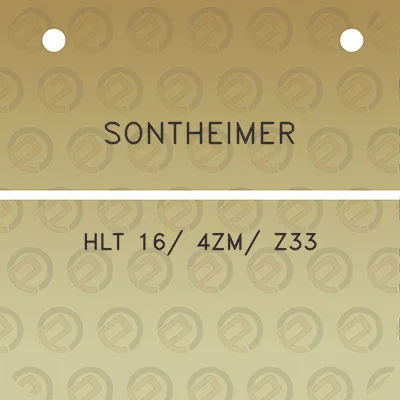 sontheimer-hlt-16-4zm-z33