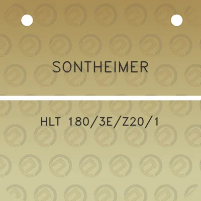 sontheimer-hlt-1803ez201