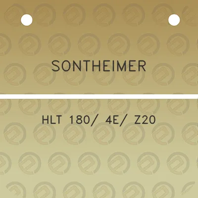 sontheimer-hlt-180-4e-z20