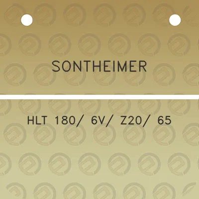 sontheimer-hlt-180-6v-z20-65