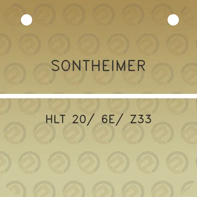 sontheimer-hlt-20-6e-z33