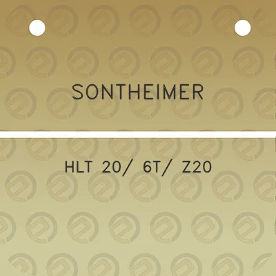 sontheimer-hlt-20-6t-z20