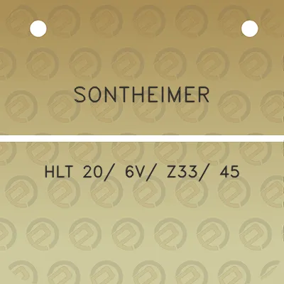 sontheimer-hlt-20-6v-z33-45