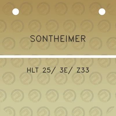 sontheimer-hlt-25-3e-z33