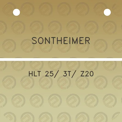 sontheimer-hlt-25-3t-z20