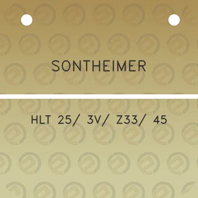 sontheimer-hlt-25-3v-z33-45