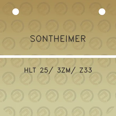 sontheimer-hlt-25-3zm-z33