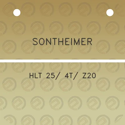 sontheimer-hlt-25-4t-z20