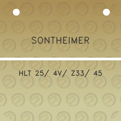 sontheimer-hlt-25-4v-z33-45