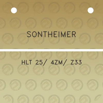 sontheimer-hlt-25-4zm-z33