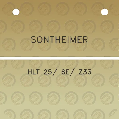 sontheimer-hlt-25-6e-z33