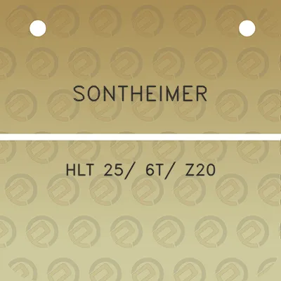 sontheimer-hlt-25-6t-z20