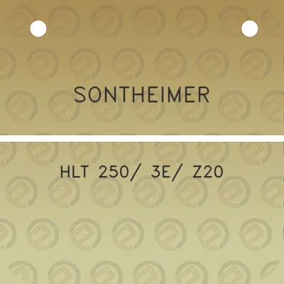 sontheimer-hlt-250-3e-z20