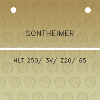 sontheimer-hlt-250-3v-z20-65