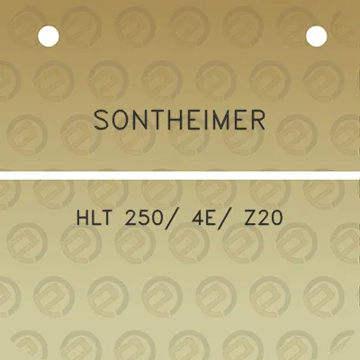 sontheimer-hlt-250-4e-z20