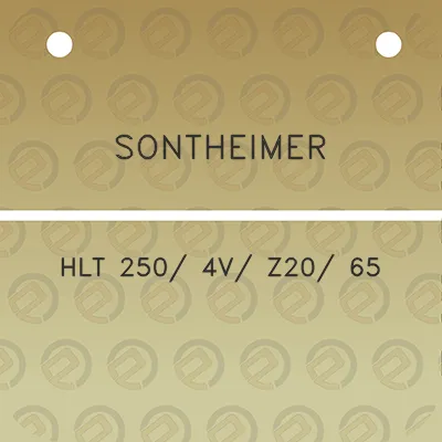 sontheimer-hlt-250-4v-z20-65