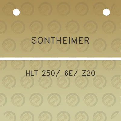 sontheimer-hlt-250-6e-z20