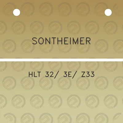 sontheimer-hlt-32-3e-z33