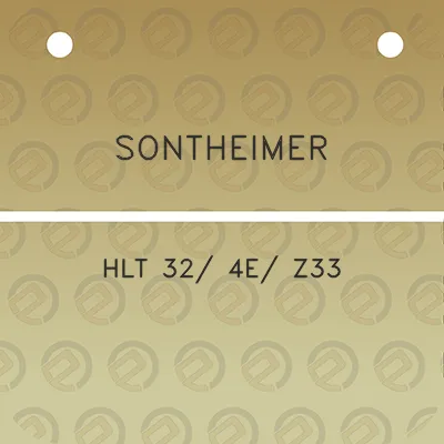 sontheimer-hlt-32-4e-z33