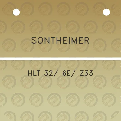 sontheimer-hlt-32-6e-z33