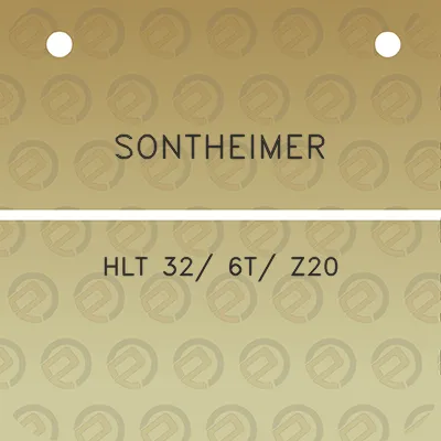 sontheimer-hlt-32-6t-z20