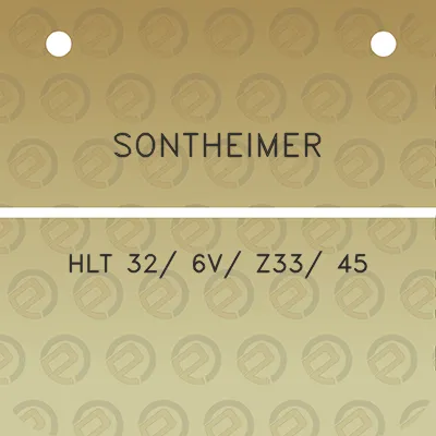 sontheimer-hlt-32-6v-z33-45