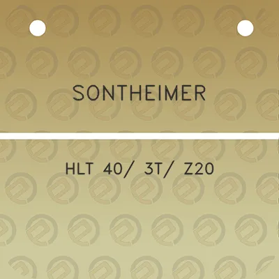 sontheimer-hlt-40-3t-z20