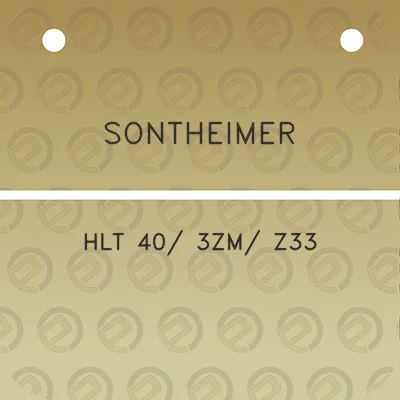 sontheimer-hlt-40-3zm-z33