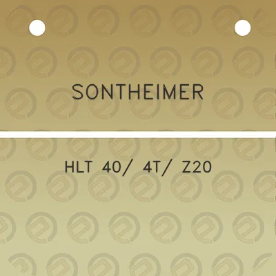 sontheimer-hlt-40-4t-z20