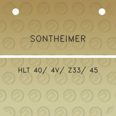 sontheimer-hlt-40-4v-z33-45