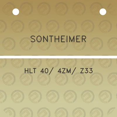 sontheimer-hlt-40-4zm-z33