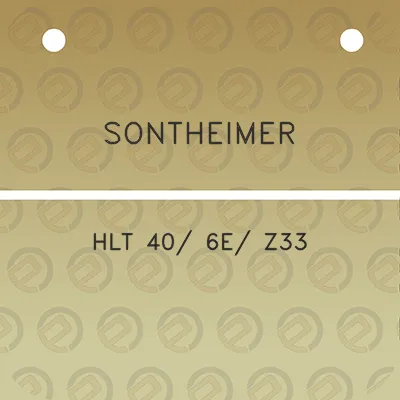 sontheimer-hlt-40-6e-z33