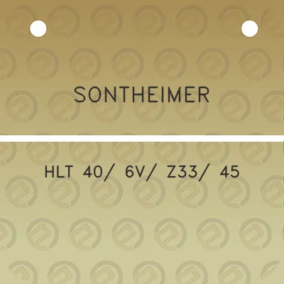 sontheimer-hlt-40-6v-z33-45