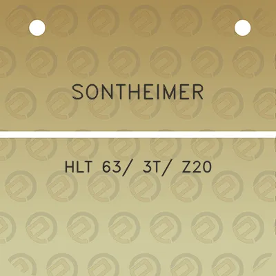 sontheimer-hlt-63-3t-z20