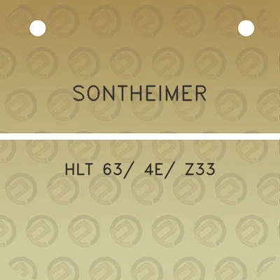 sontheimer-hlt-63-4e-z33