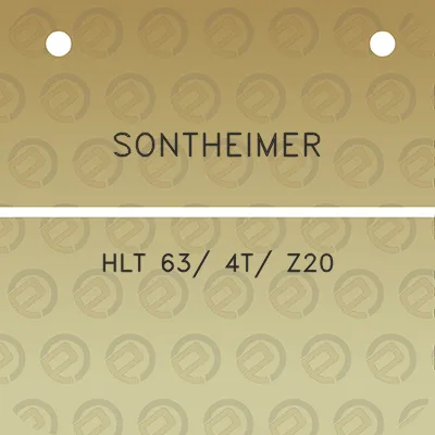 sontheimer-hlt-63-4t-z20