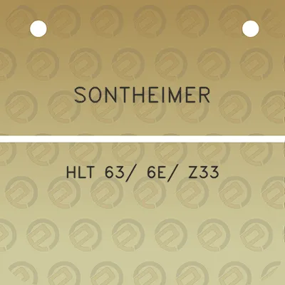 sontheimer-hlt-63-6e-z33