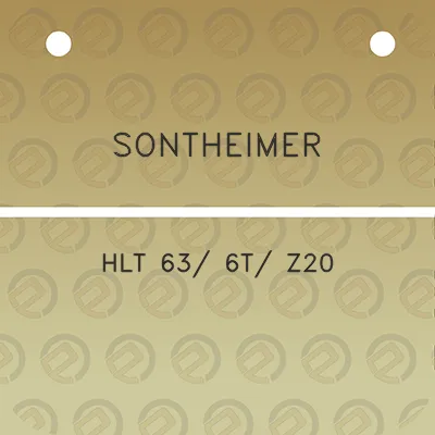 sontheimer-hlt-63-6t-z20