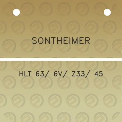 sontheimer-hlt-63-6v-z33-45