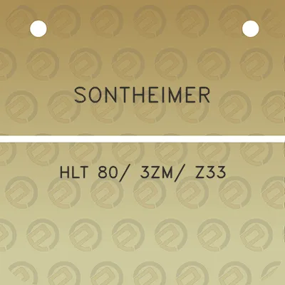 sontheimer-hlt-80-3zm-z33