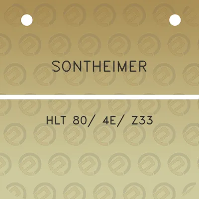 sontheimer-hlt-80-4e-z33