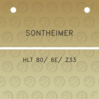 sontheimer-hlt-80-6e-z33