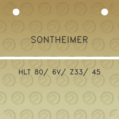 sontheimer-hlt-80-6v-z33-45