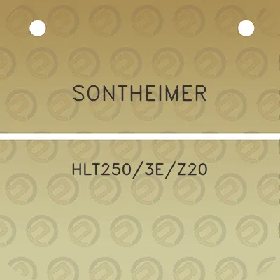 sontheimer-hlt2503ez20