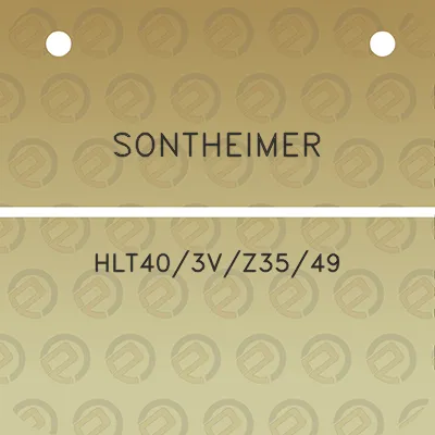 sontheimer-hlt403vz3549