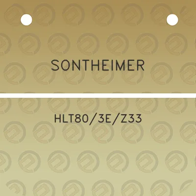 sontheimer-hlt803ez33