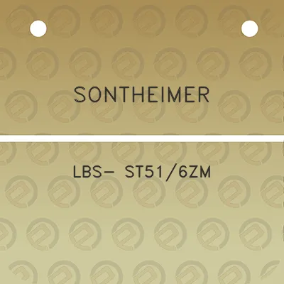 sontheimer-lbs-st516zm