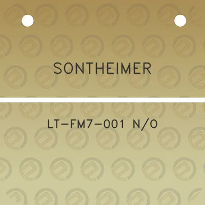 sontheimer-lt-fm7-001-no